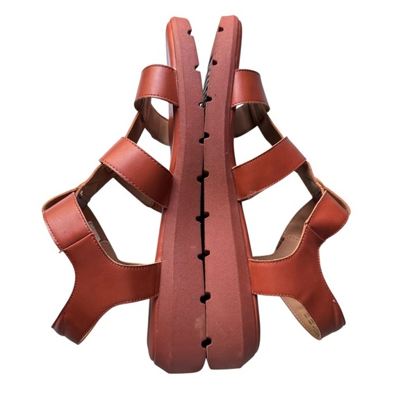 Rockport Abbie Brown T-Strap Fisherman Sandals Size 10 - Picture 10 of 14